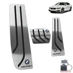 Pedaleira Automático + Descanso Bmw 428i 2015 2016 Preto