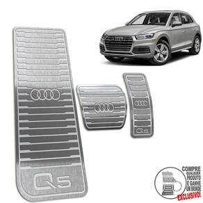 Descanso + Pedaleira Automático Prata Audi Q5 2018 A 2021