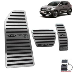 Descanso De Pé + Pedaleira Chery Tiggo 5X 2019 2020 Preto