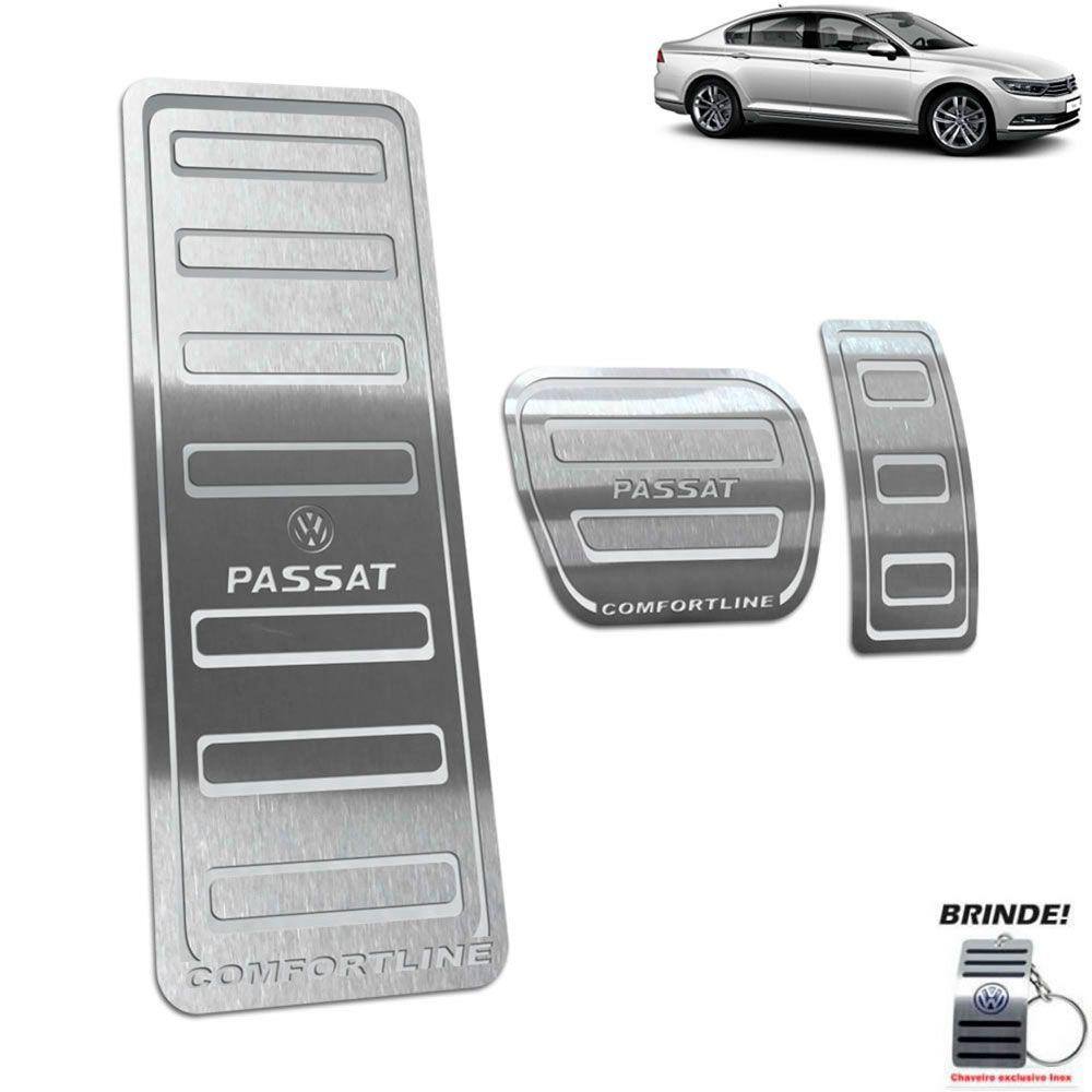 Descanso + Pedaleiras Prata Passat Comfortline 2016 A 2019
