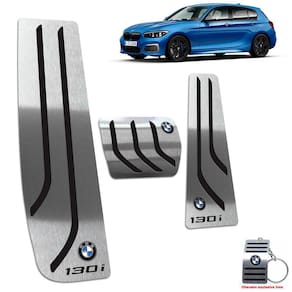 Pedaleira Automático + Descanso Bmw 130i 2006 A 2012 Preto