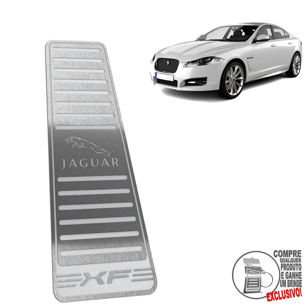 Descanso De Pé Aço Inox Jaguar XF 2008 A 2021 Prata