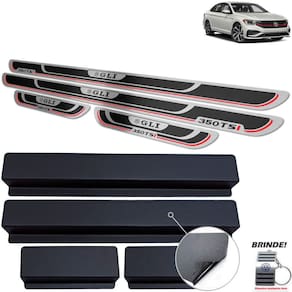Soleiras de Portas Em Aço Inox Jetta Gli 350 Tsi Preto
