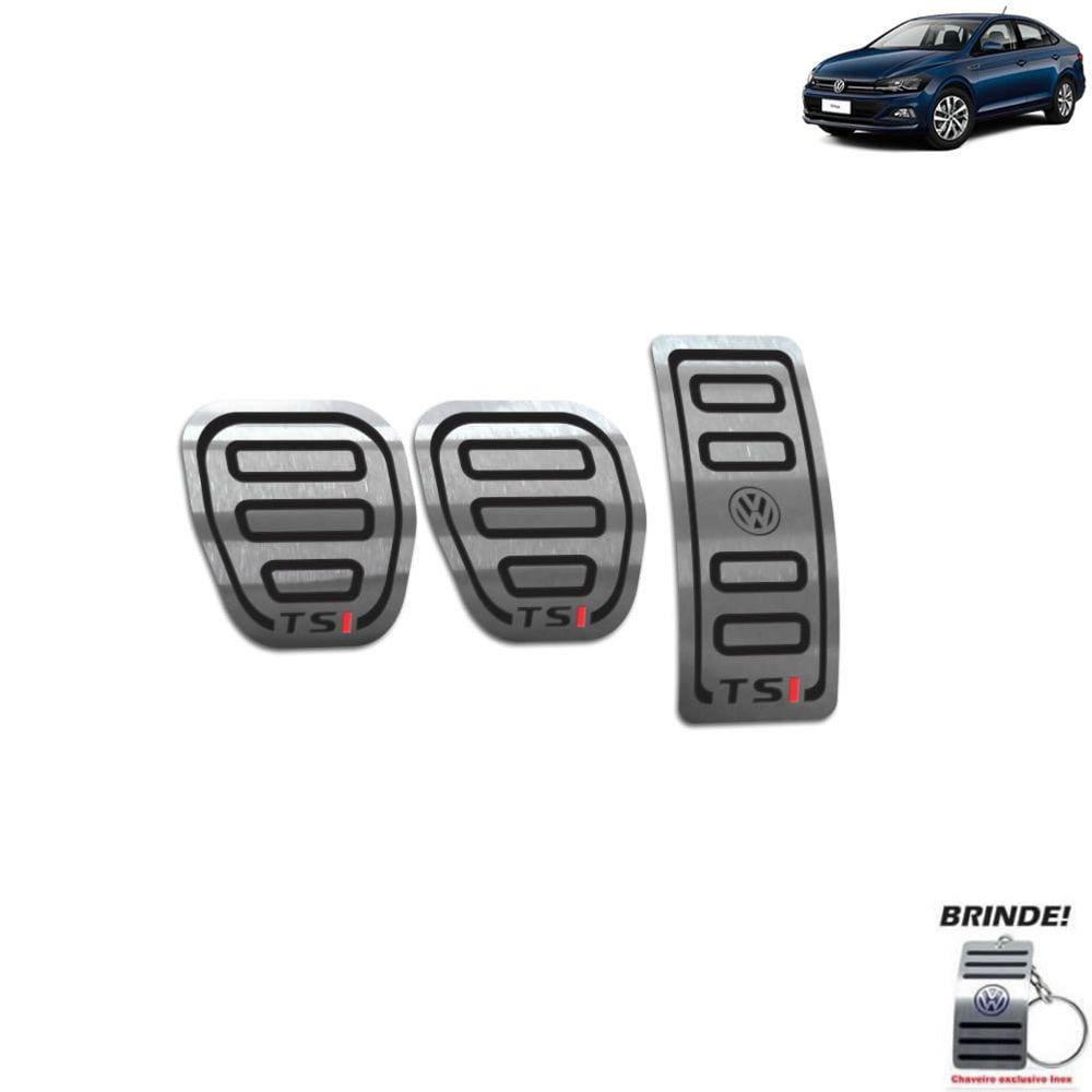 Pedaleiras Manual Preto Virtus Tsi 2018 2019 2020