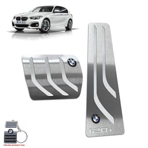 Pedaleiras Em Inox Bmw 120i 2010 a 2019 Automático Prata