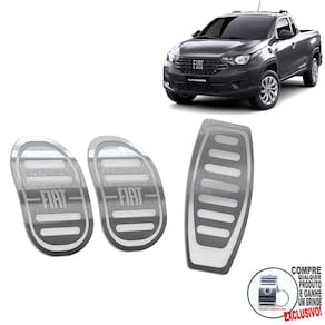 Pedaleira Manual Em Aço Inox Fiat Strada Endurance