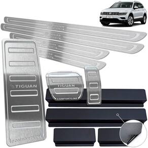 Pedaleira Descanso Soleira Tiguan Comfortline 18 2020 Prata