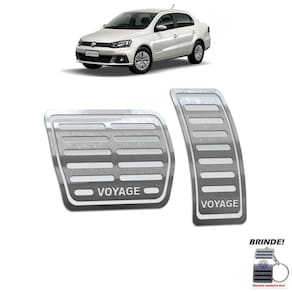 Pedaleira Automático Volkswagen Voyage 2010 A 2020 Prata