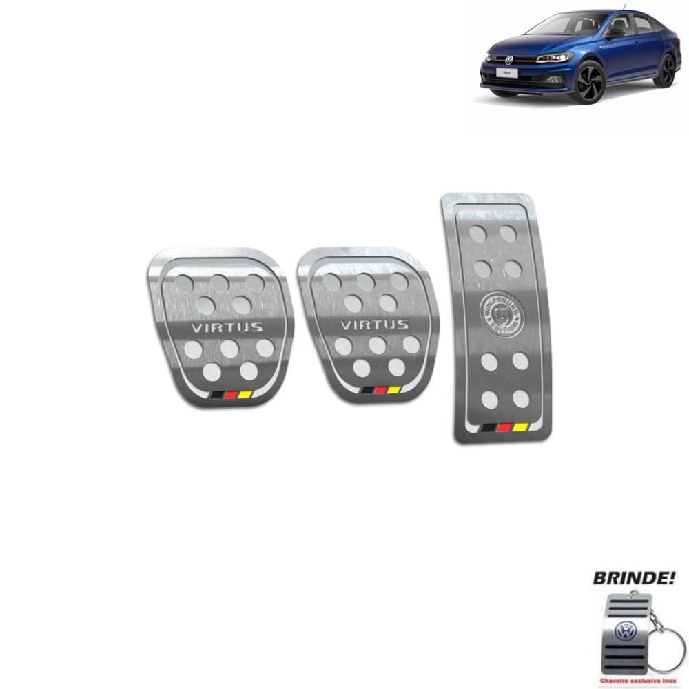 Pedaleira Manual Gravação Em Prata Virtus Wolfsburg Ed