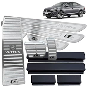 Descanso Pedaleira Automático Soleira Prata AR Virtus R-Line