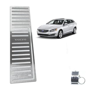 Descanso de Pé Em Aço Inox Prata Volvo V60 2012 A 2018