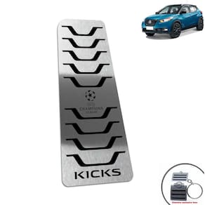 Descanso De Pé Nissan Kicks Uefa Ed Aço Inox Preto