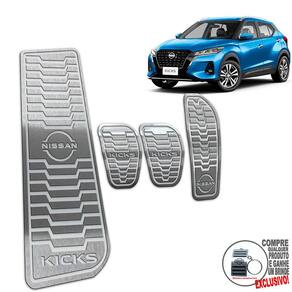 Descanso + Pedaleira Manual Nissan Kicks 2022 / Prata