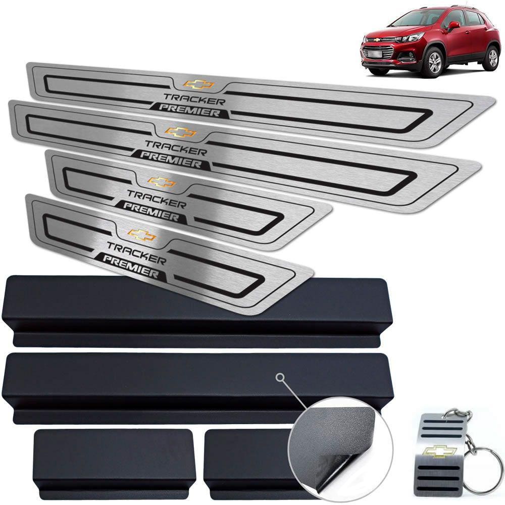 Soleira Chevrolet Tracker Premier Preto Baixo Relevo