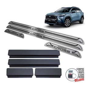 Soleiras Toyota Corolla Cross 2022 Preto Baixo Relevo
