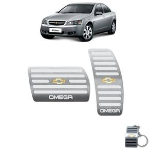 Pedaleira Automático Chevrolet Omega Cd 2008 A 2011 Prata