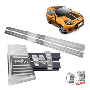 Pedaleira Soleira Descanso Prata Ford Ka Sport 2012 2013