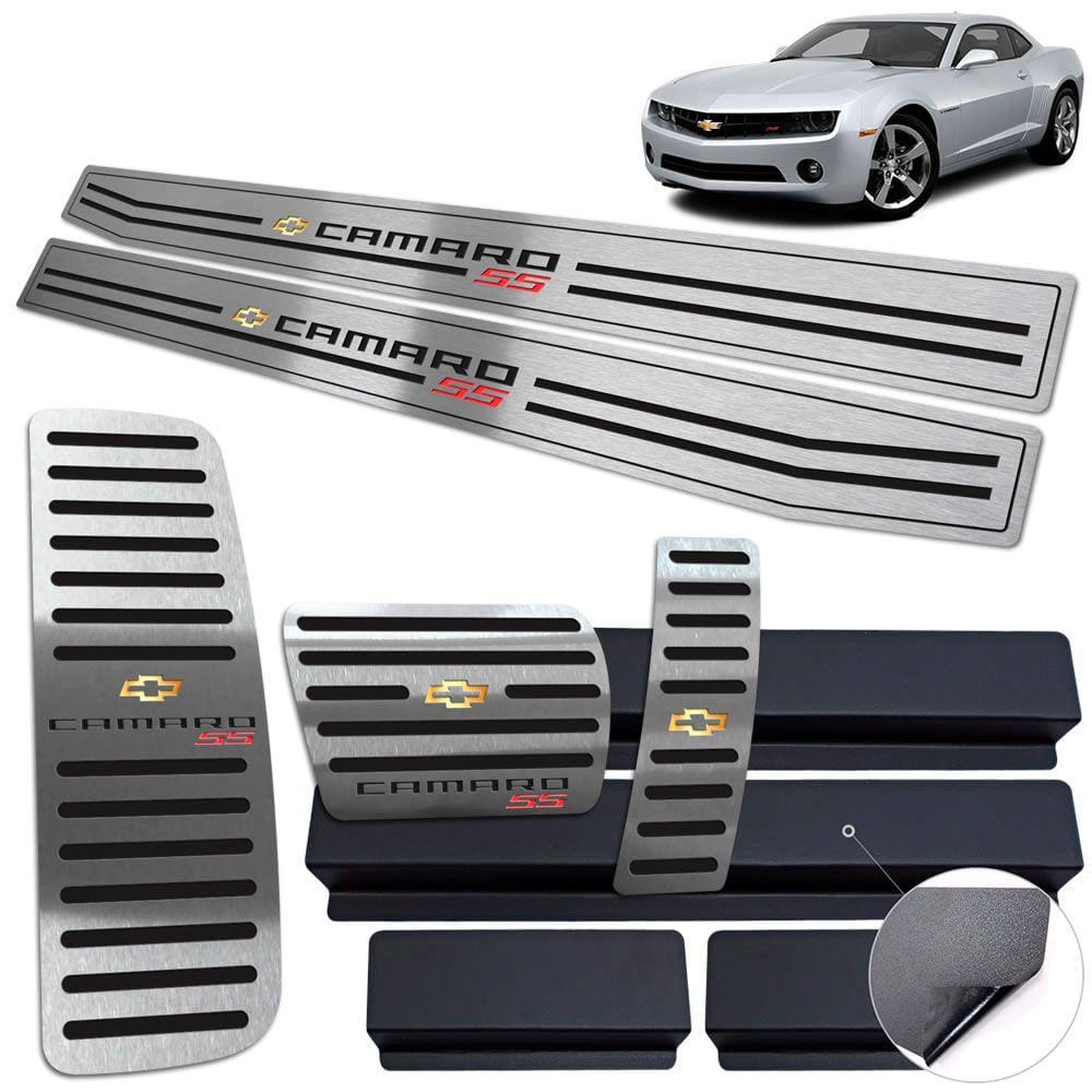 Descanso De Pé Soleira Pedaleira Preto Chevrolet Camaro SS