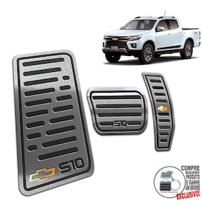 Descanso Pedaleira Automático Chevrolet S10 2021 2022 Preto
