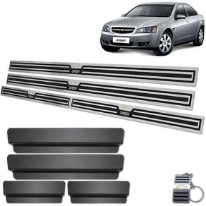 Soleira Chevrolet Omega Cd 2008 A 2011 Preto Alto Relevo