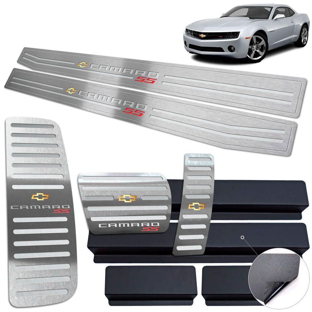 Descanso De Pé Soleira Pedaleira Prata Chevrolet Camaro SS