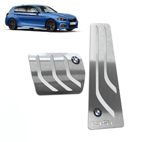 Pedaleira Automático Inox Bmw 135i (F20) 2015 A 2019 Prata