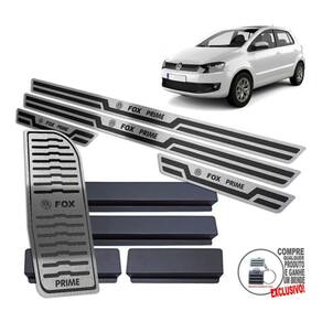 Descanso + Soleira Fox Prime 2010 A 2014 Preto Alto Relevo