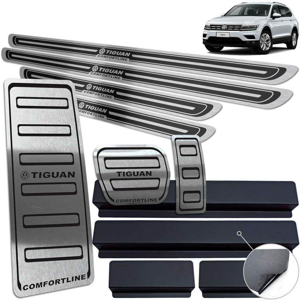 Descanso Pedaleira Soleira Tiguan Comfortline 18 2020 Preto