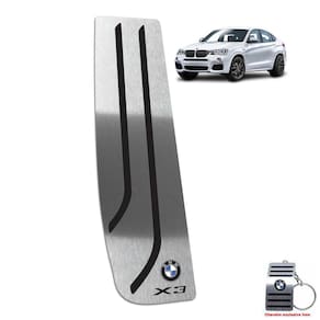 Descanso De Pé Em Aço Inox Bmw X3 (F25) 2011 a 2017 Preto