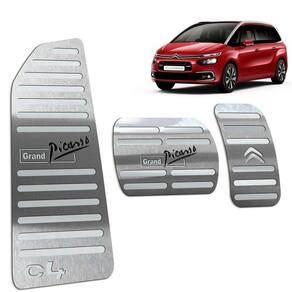 Descanso + Pedaleira C4 Grand Picasso 2016 A 2019 Prata