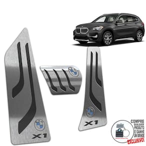 Pedaleira Automático + Descanso Bmw X1 2021/ Preto
