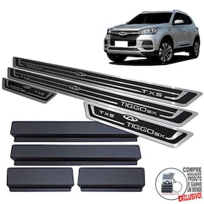 Soleira Chery Tiggo 5X TXS 2019 A 2022 Preto Alto Relevo