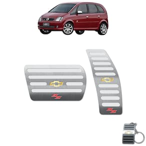 Pedaleira Automático Chevrolet Meriva SS 2005 A 2010 Prata