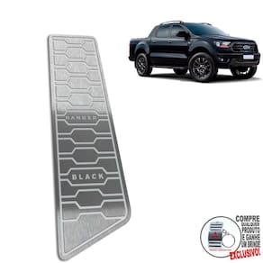 Descanso De Pé Inox Escovado Ford Ranger Black 2021 2022/