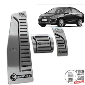 Descanso + Pedaleira Onix Plus Midnight 2020 2022 Preto
