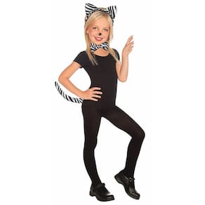 Zebra Plush Kit de acessórios Kids tamanho O / S Animal Costume Dance