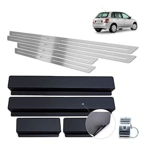 Soleiras Fiat Stilo 2003 A 2011 Prata Baixo Relevo