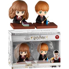Figuras de Hermione Granger e Ron Weasley Ink Stampers com H