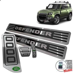 Descanso Pedaleira Soleira Land Rover Defender 20 2021 Preto