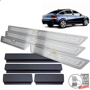Soleira Chevrolet Vectra Elite 2006 2011 Prata Alto Relevo