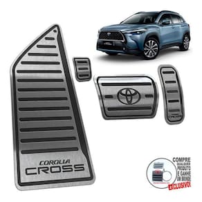 Descanso + Pedaleira Toyota Corolla Cross 2022 Preto
