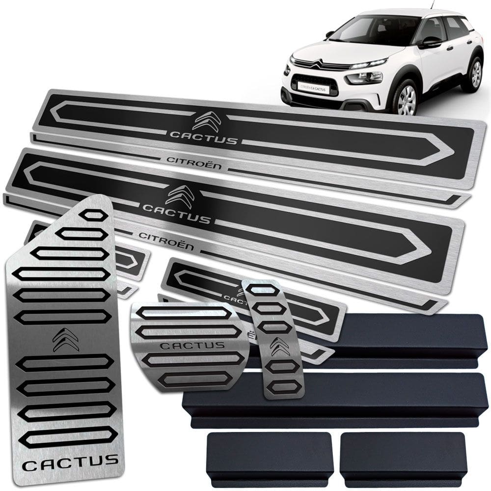 Descanso Pedaleira Automátic Soleira Citroen C4 Cactus Preto