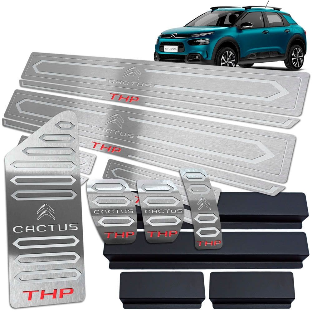 Descanso Soleira Pedaleira Manual Inox Citroen C4 Cactus Thp