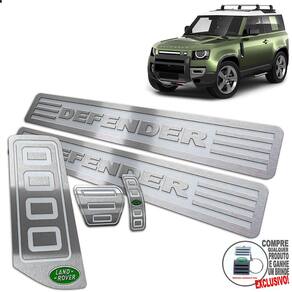 Descanso Pedaleira Soleira Land Rover Defender 20 2021 Prata