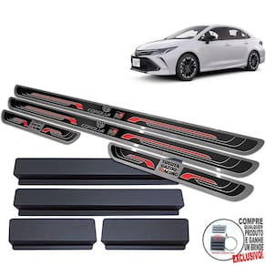 Soleira Corolla Gr Sport 2020 A 2022 Preto Alto Relevo