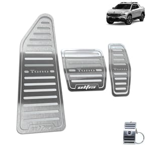 Descanso + Pedaleira Aut Fiat Toro Ultra 2016 A 2021 Prata