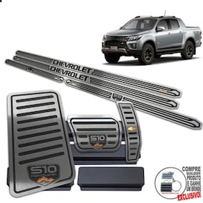 Pedaleira Soleira Descanso Preto S10 High Country 2022