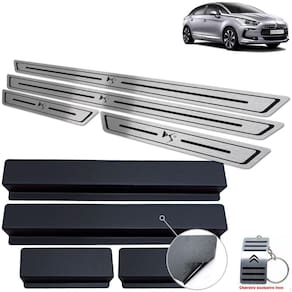 Soleira Aço Inox Preto Baixo Relevo Citreon DS5 2012 A 2018