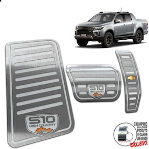 Descanso + Pedaleira Automático S10 High Country 2022 Prata