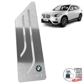 Descanso De Pé Em Aço Inox Bmw X1 2016 a 2020 Prata